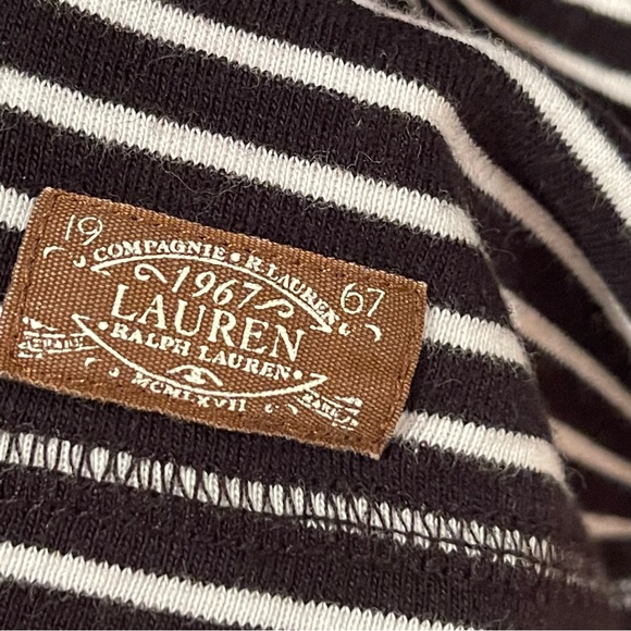 Lauren by Ralph Lauren Women’s Elbow Patch Stripe Top - Picture 5 of 7